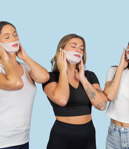 ALLVERO™  Çene Toparlayıcı Maske – Gıdı Karşıtı Kolajen Maske